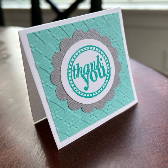 Set of Handmade Thank You mini cards (9 cards per set) - Picture 4 of 11